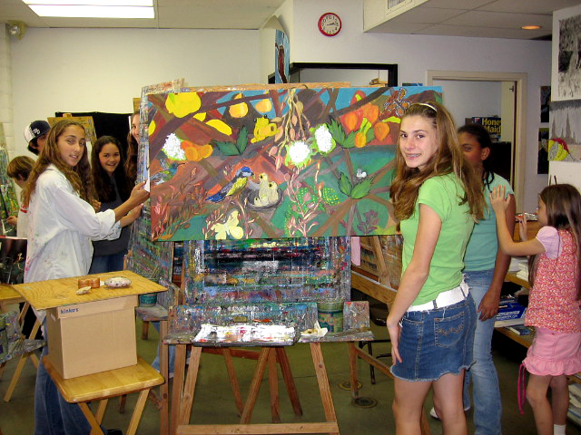 Students in the Art Studio